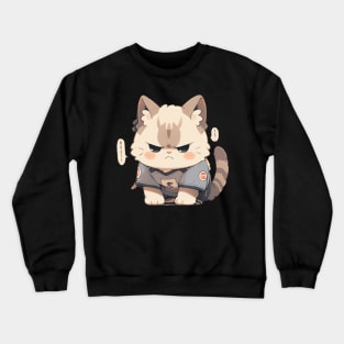 Angry little cat Crewneck Sweatshirt